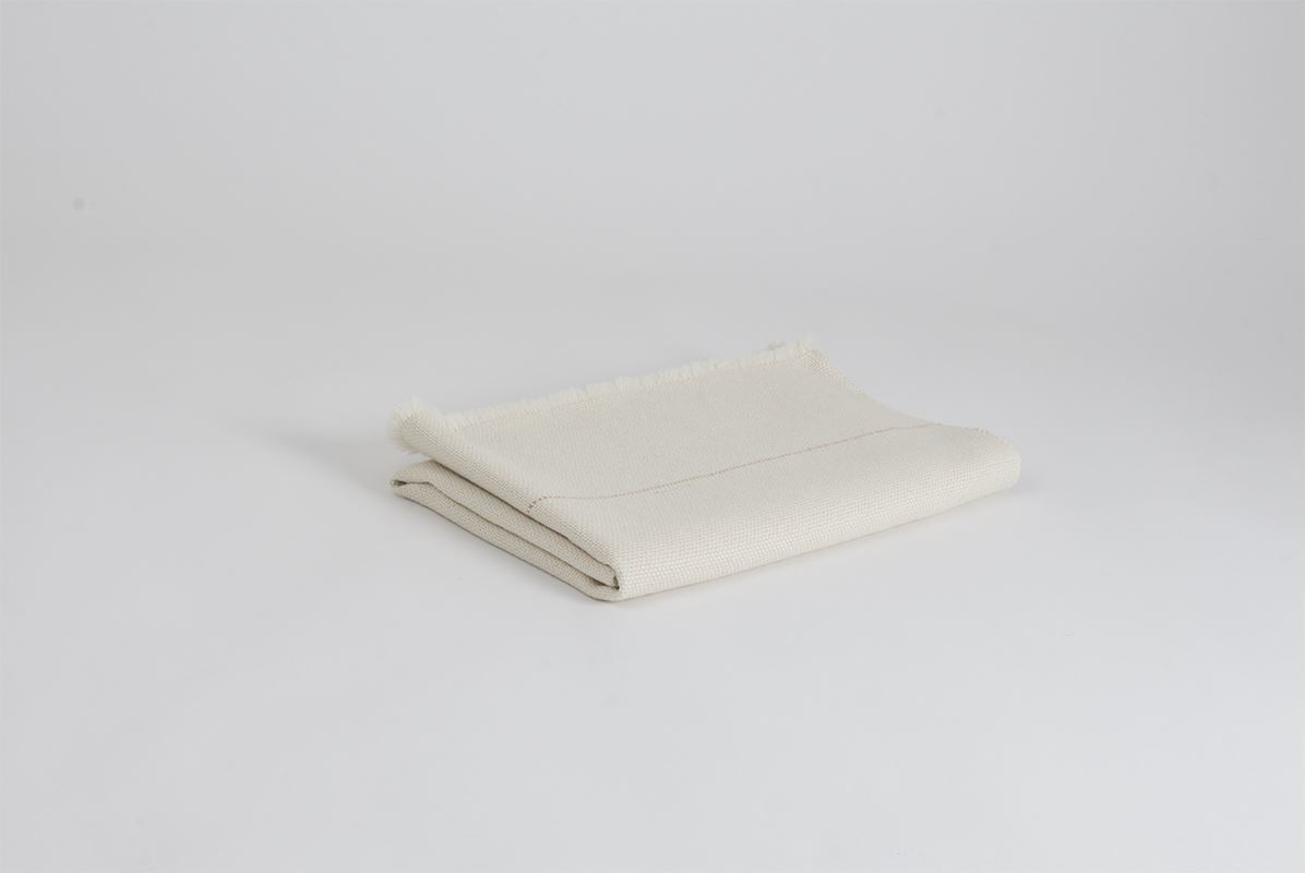 Manta bebé de Alpaca Baby con Seda blanca