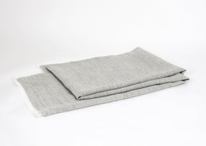 Chal de Seda natural con Alpaca gris niebla