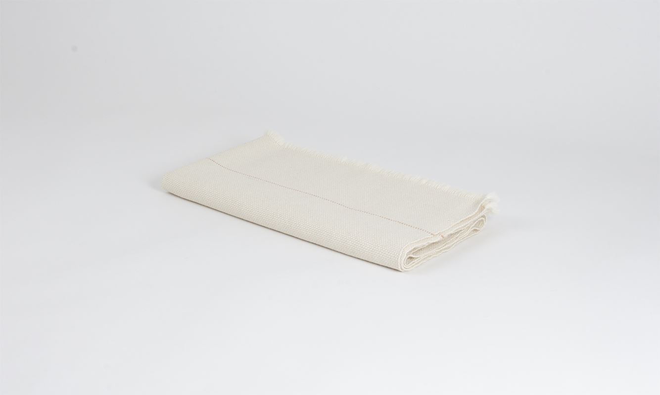 Manta bebé de Alpaca Baby con Seda blanca