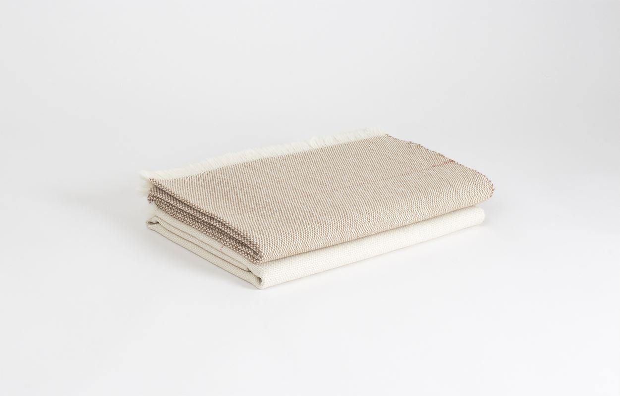 Manta bebé de Alpaca color camel