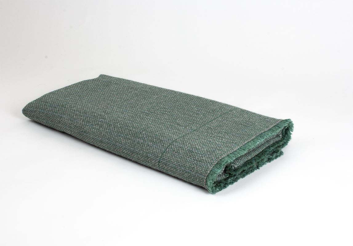 Manta de Alpaca Baby con Seda verde celadón