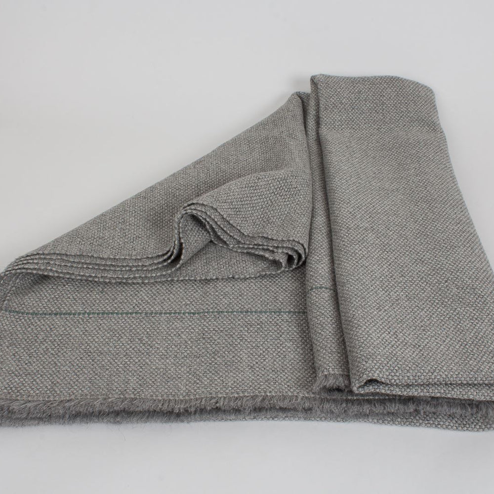Manta de Alpaca natural gris lluvia