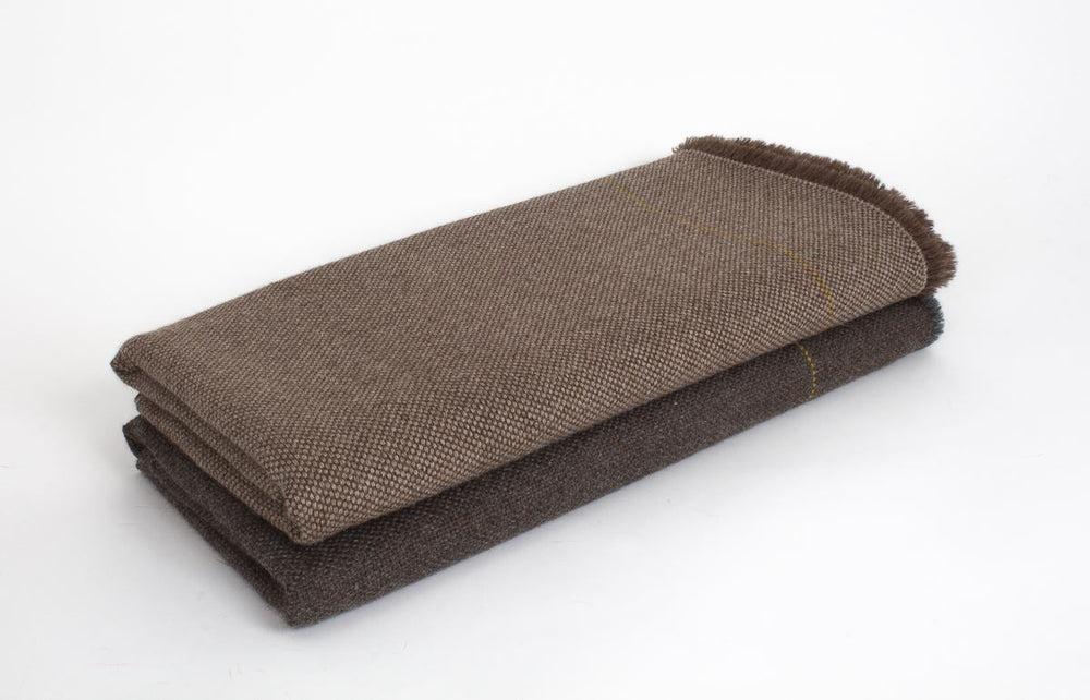 
                  
                    Manta de Alpaca tabaco con arena
                  
                