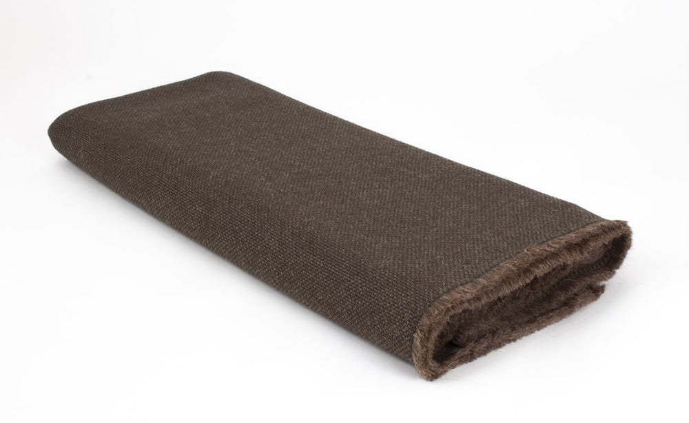 Manta de Alpaca verde caza con tabaco