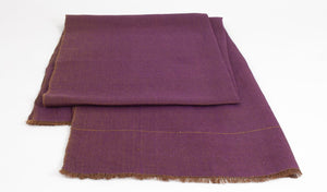 Mantón de Lino morado con tabaco