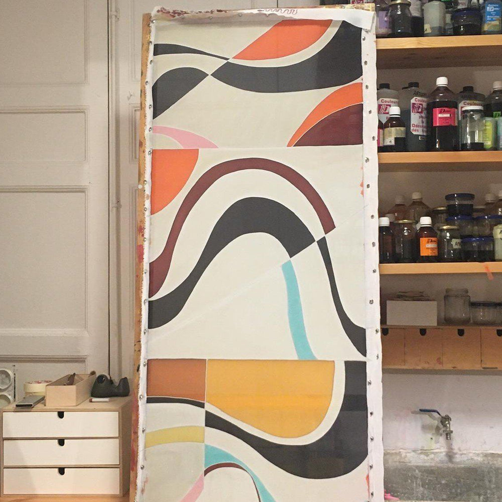 Taller de pintura sobre seda